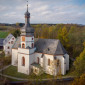 Kirchgattendorfer Kirche Vogelperspektive